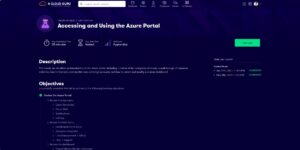 Accessing and Using the Azure Portal - A Cloud Guru - Hands-on Lab