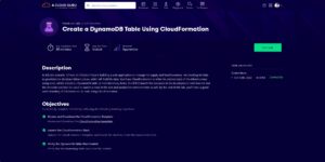 Create a DynamoDB Table Using CloudFormation - A Cloud Guru - Hands-on Lab