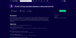 Create a Group and Add a Member in Microsoft Entra ID - A Cloud Guru - Hands-on Lab