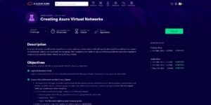 Creating Azure Virtual Networks - A Cloud Guru - Hands-on Lab - Challenge Mode